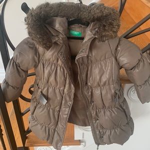 Benetton girl coat size 3/4